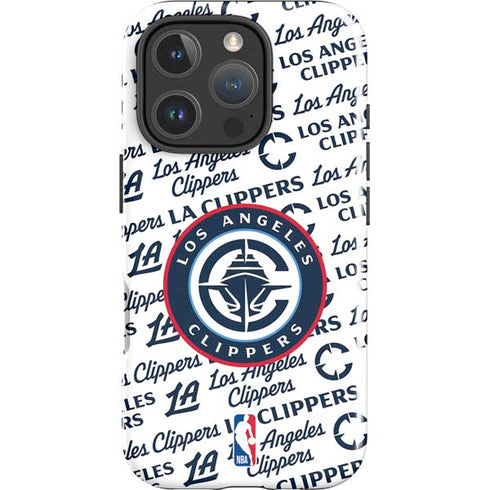 NBA Los Angeles Clippers Blast Text iPhone 16 Pro Max Impact Case